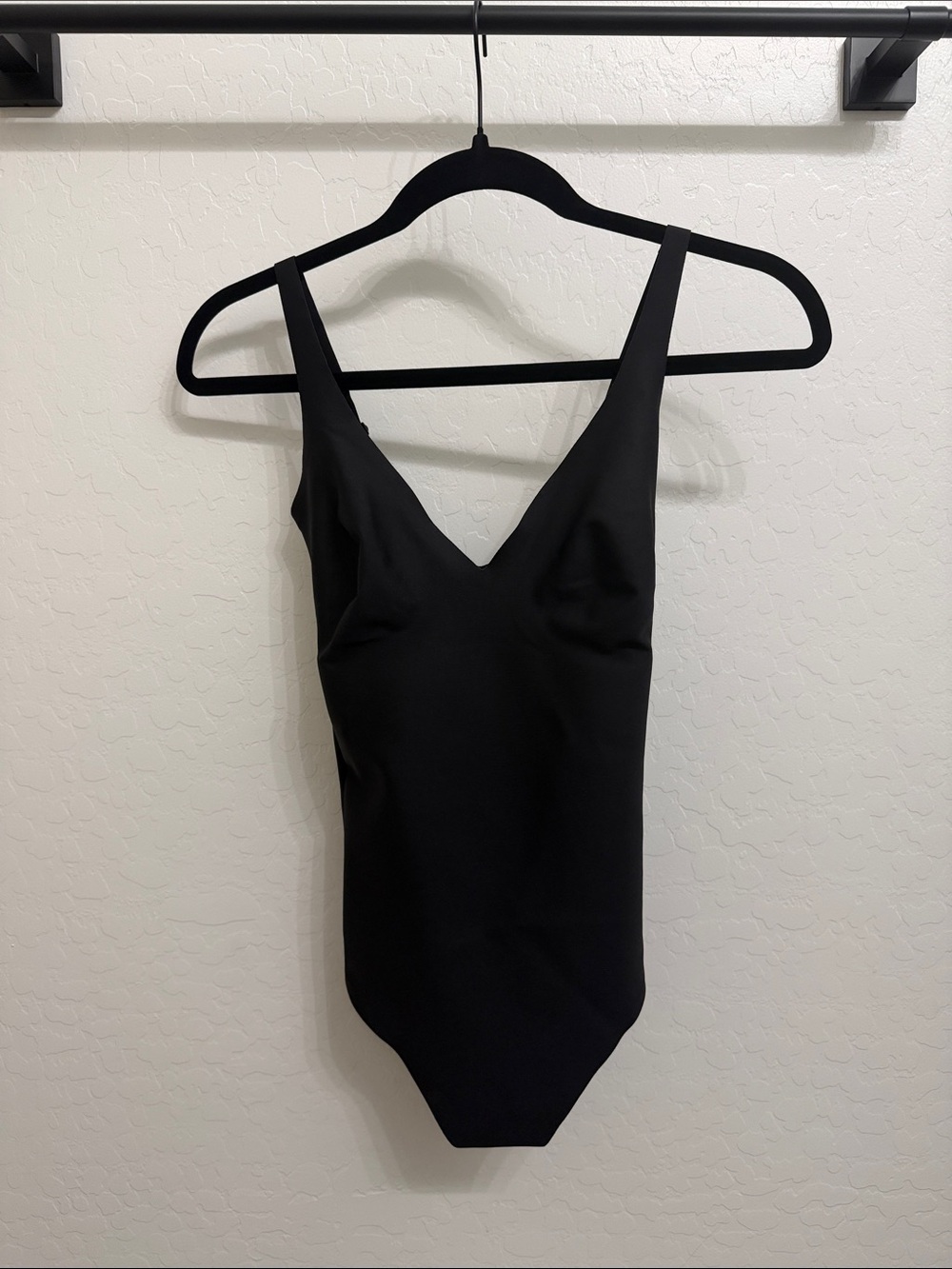SKIMS Black V-Neck Bodysuit